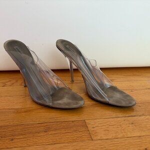 Yeezy Women's Clear PVC Acrylic Heels Size 41 Cinderella